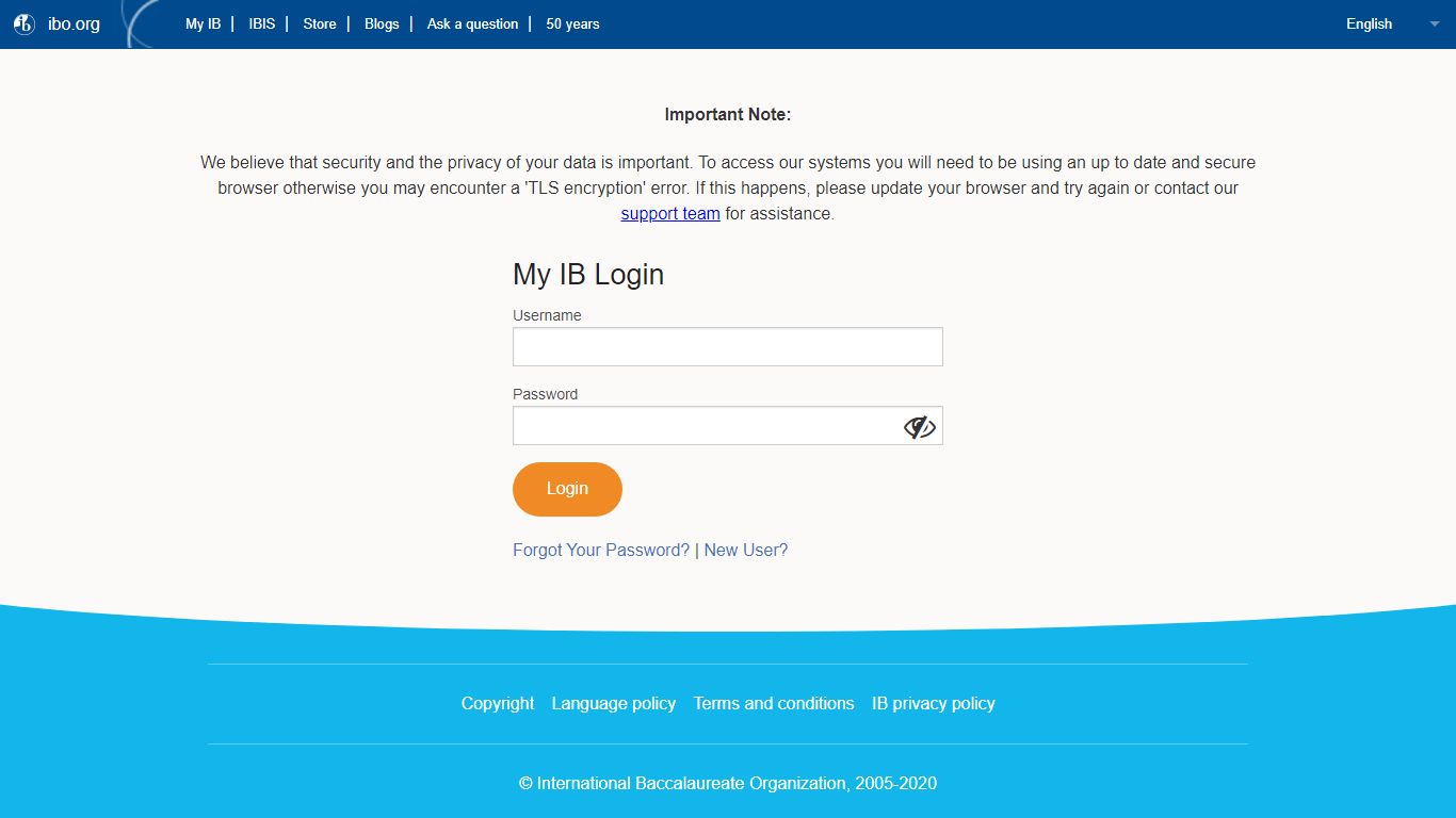 My IB Login - force.com